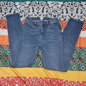 J. Crew Soft Denim Classic Blue Wash High Rise Skinny G7357 Jeans Size 25